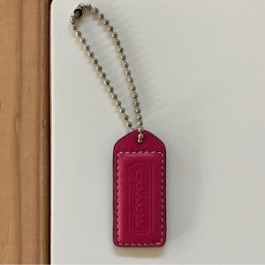 Coach Bag Leather Pink Tag